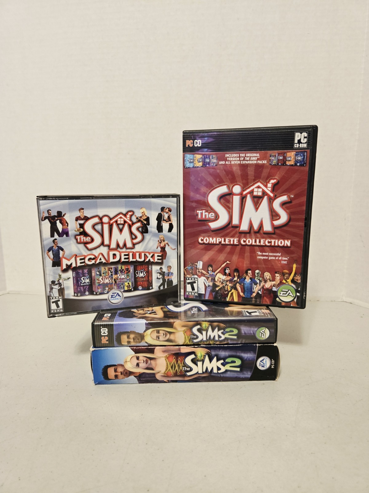 THE SIMS - Complete Collection, Mega Deluxe & Sims 2 (x2) EA Games PC CD