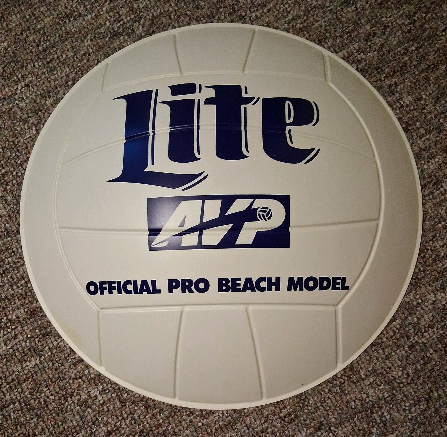 RARE VINTAGE 1992 MILER LITE AVP OFFICIAL PRO BEACH MODEL VOLLEYBALL BAR SIGN