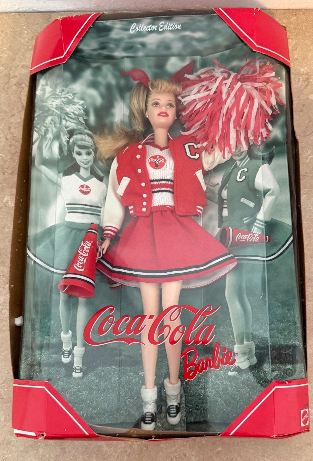 Coca-Cola Barbie Collector Edition Cheerleader Doll Red/White