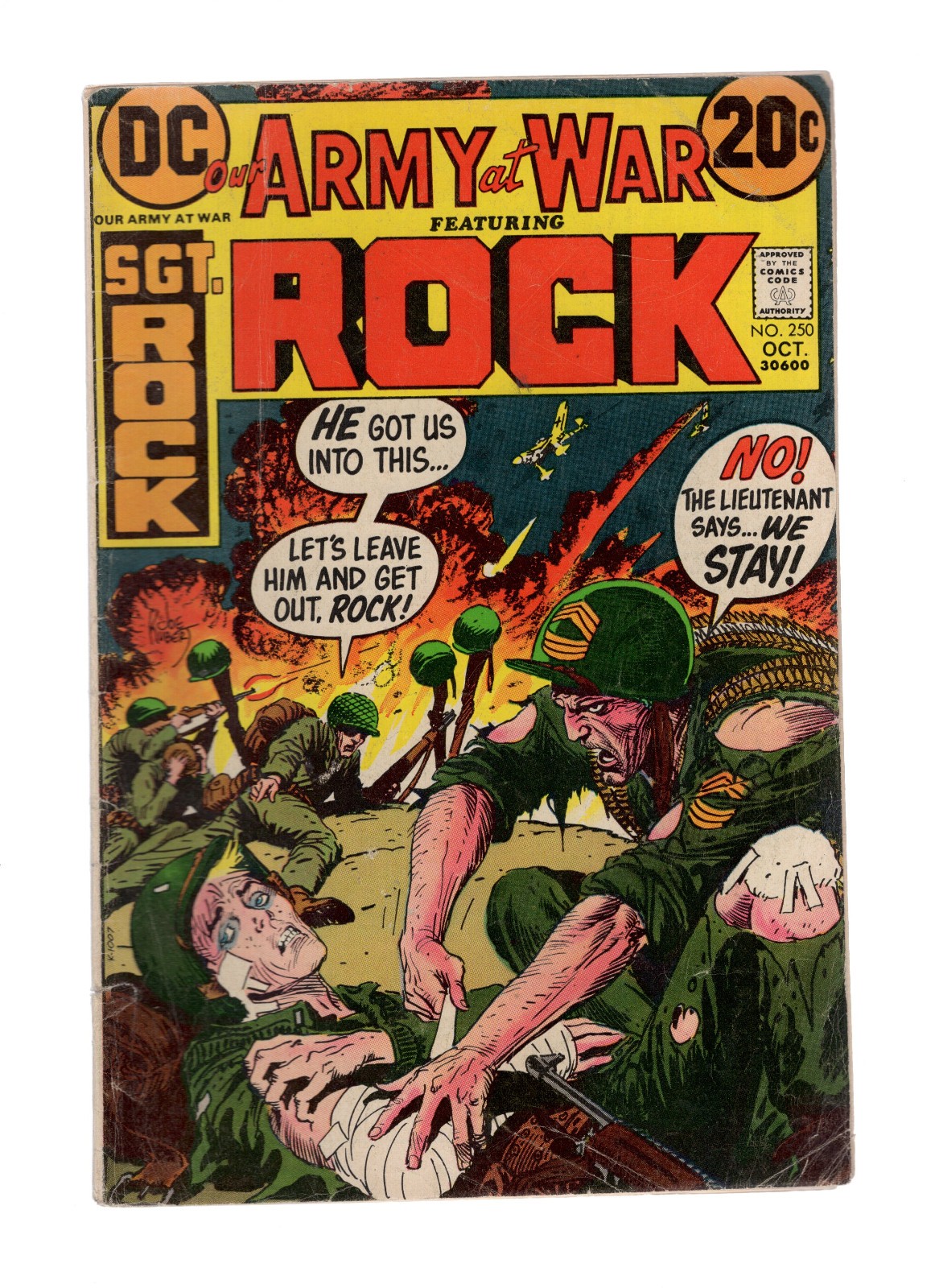 Our Army at War Lot of 3 Comics - #250 #265 #277 - Sgt. Rock - Lower Grade