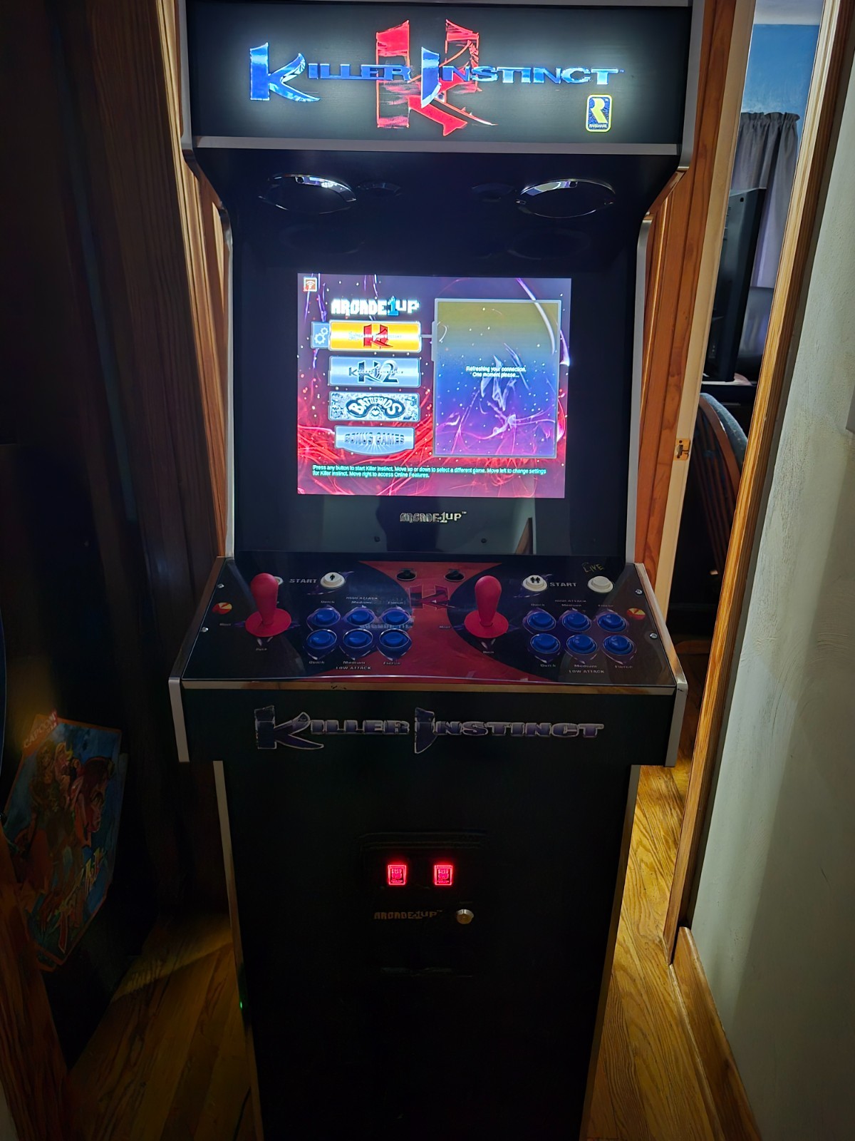 Arcade1up Very Rare Killer Instinct Pro w/ Lighted Marquee & Lighted Coin Door