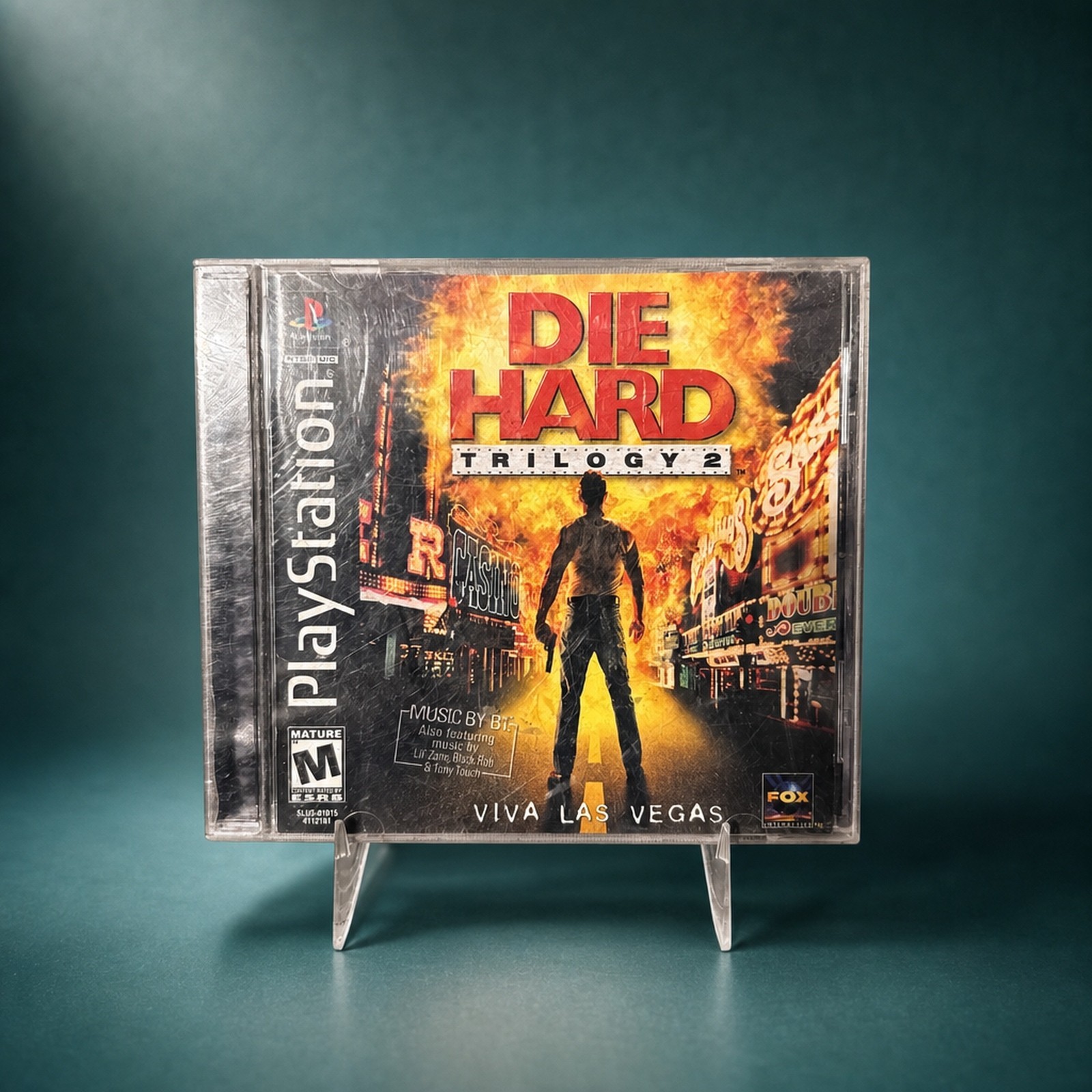 Die Hard Trilogy 2 Viva Las Vegas PlayStation 1 PS1 Authentic Complete In Box