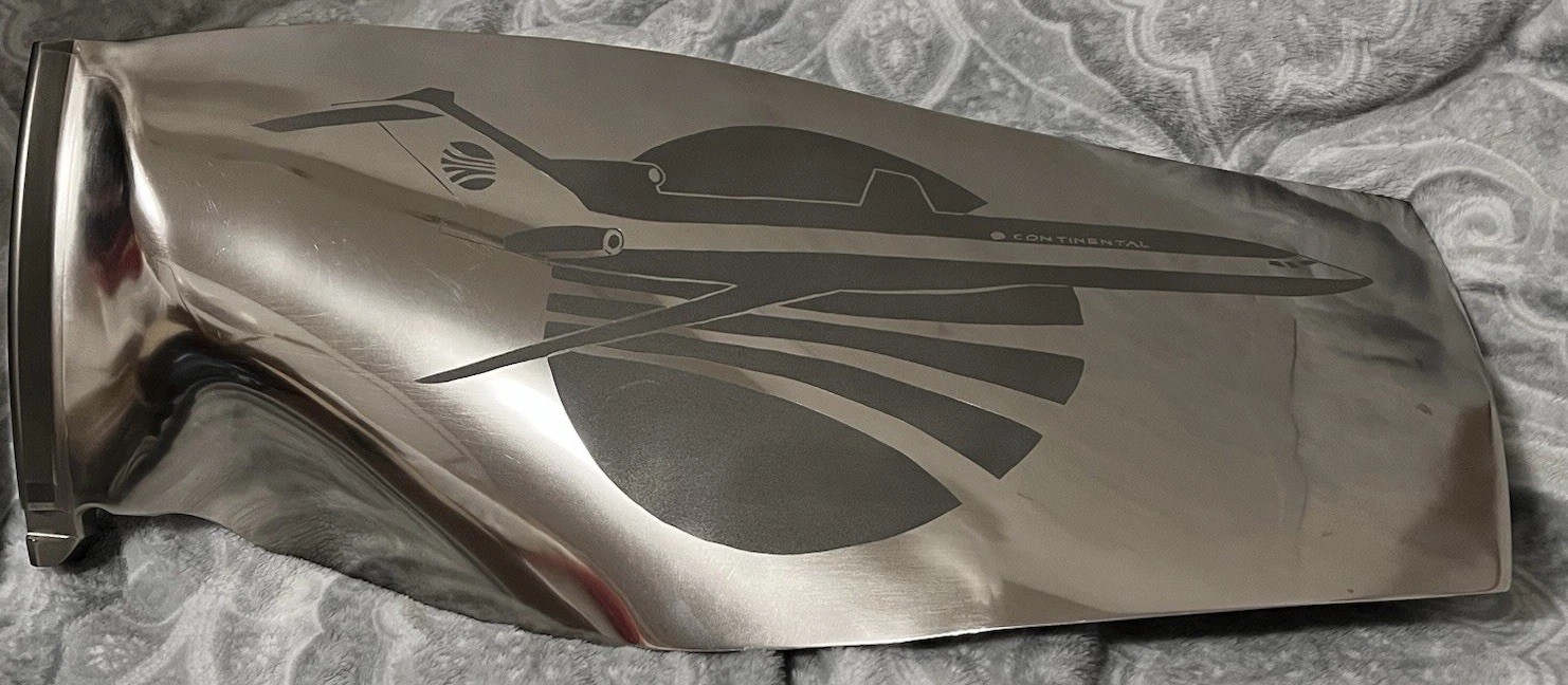Continental Airlines Jet Engine Fan Blade CFM56-7B Etched With 727