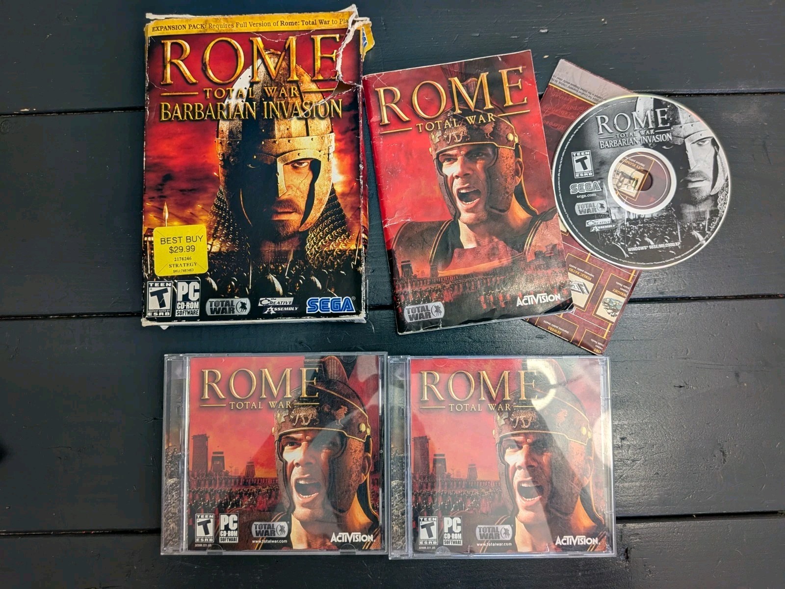Rome Total War Barbarian Invasion Game + Expandion Pack Pc Game 