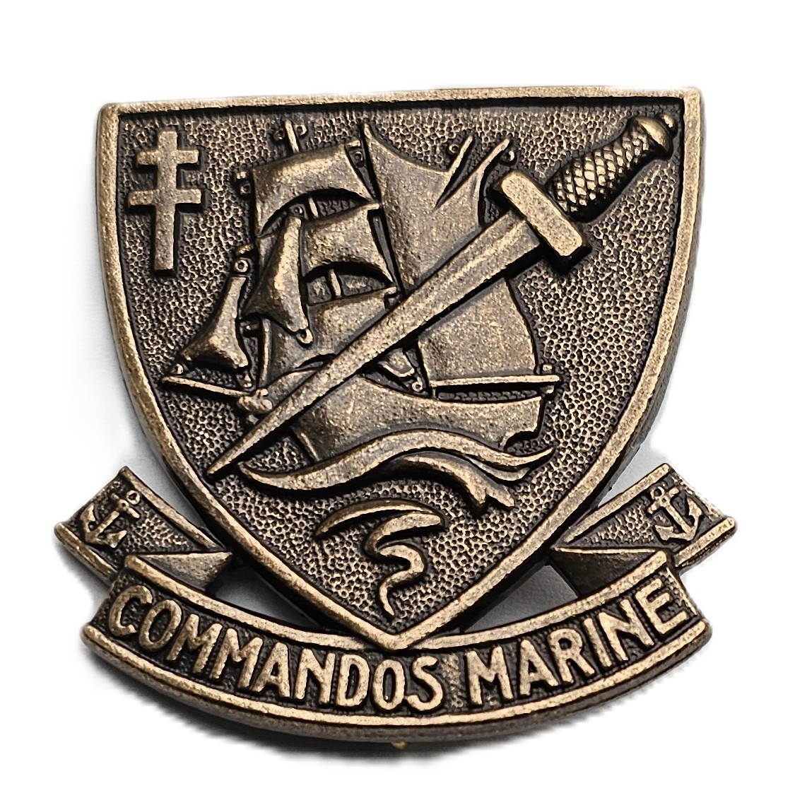 Commandos Marine Beret Badge A.B Paris