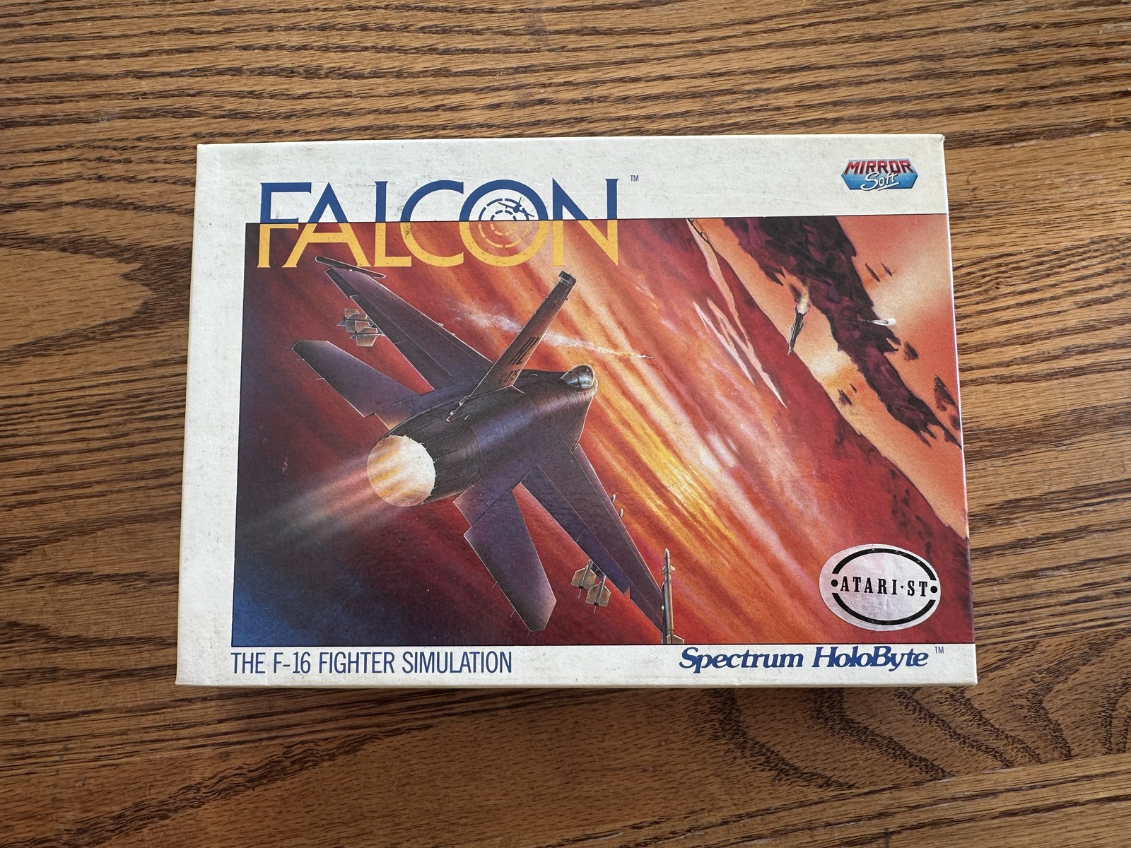 Falcon The F-16 Fighter Simulation Atari ST Big Box PC Game Mirrorsoft 1987