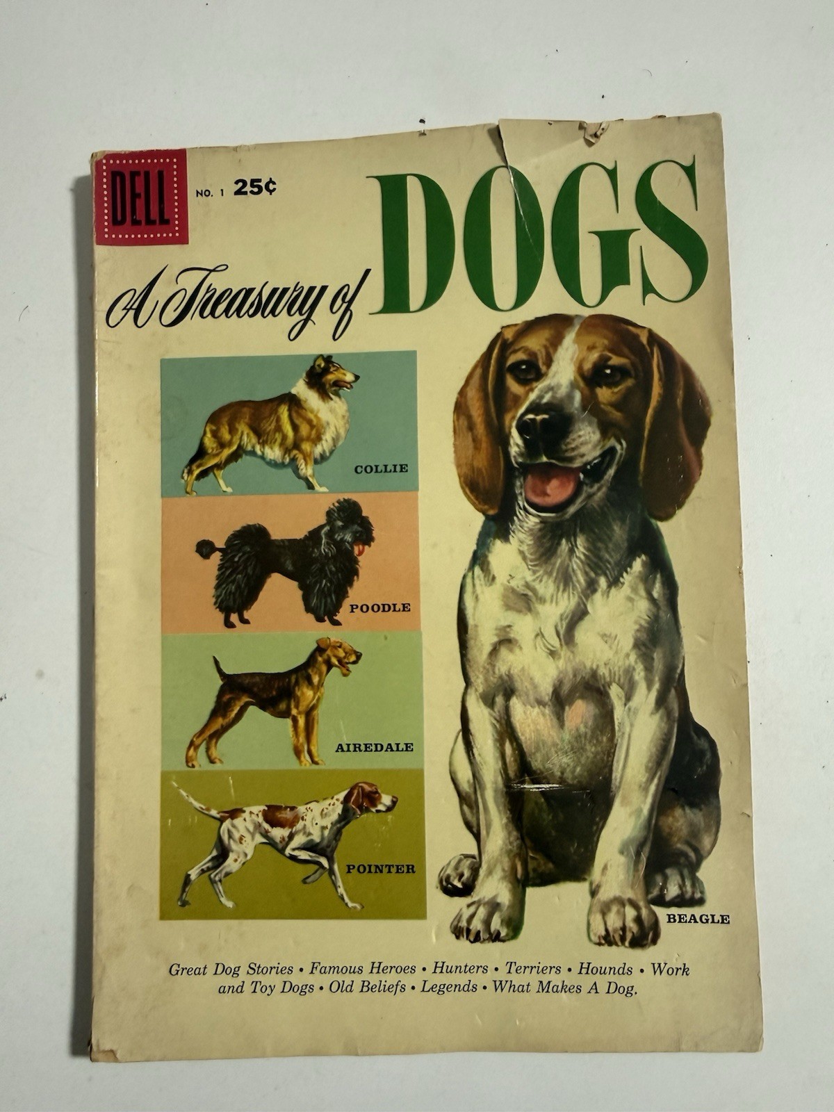 A Treasury of DOGS #1 Dell Giant Comic 1956 SOLID COMIC, SEE PICS