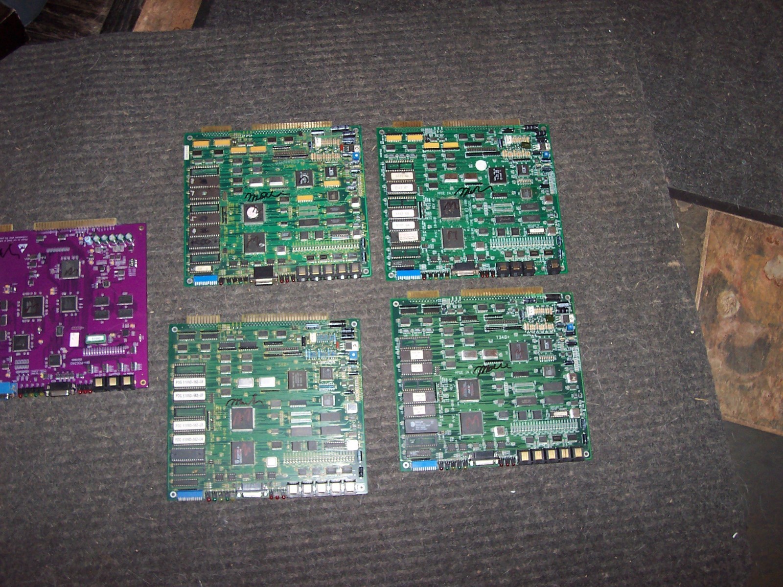 5 POT OF GOLD POG PCB ALL NEED WORK AS IS PARTS OR REPAIRS NON WORKING 100% READ