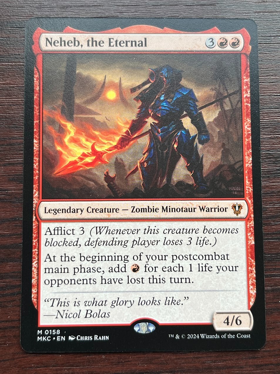 1x NEHEB, THE ETERNAL - COmmander - MTG - Magic the Gathering