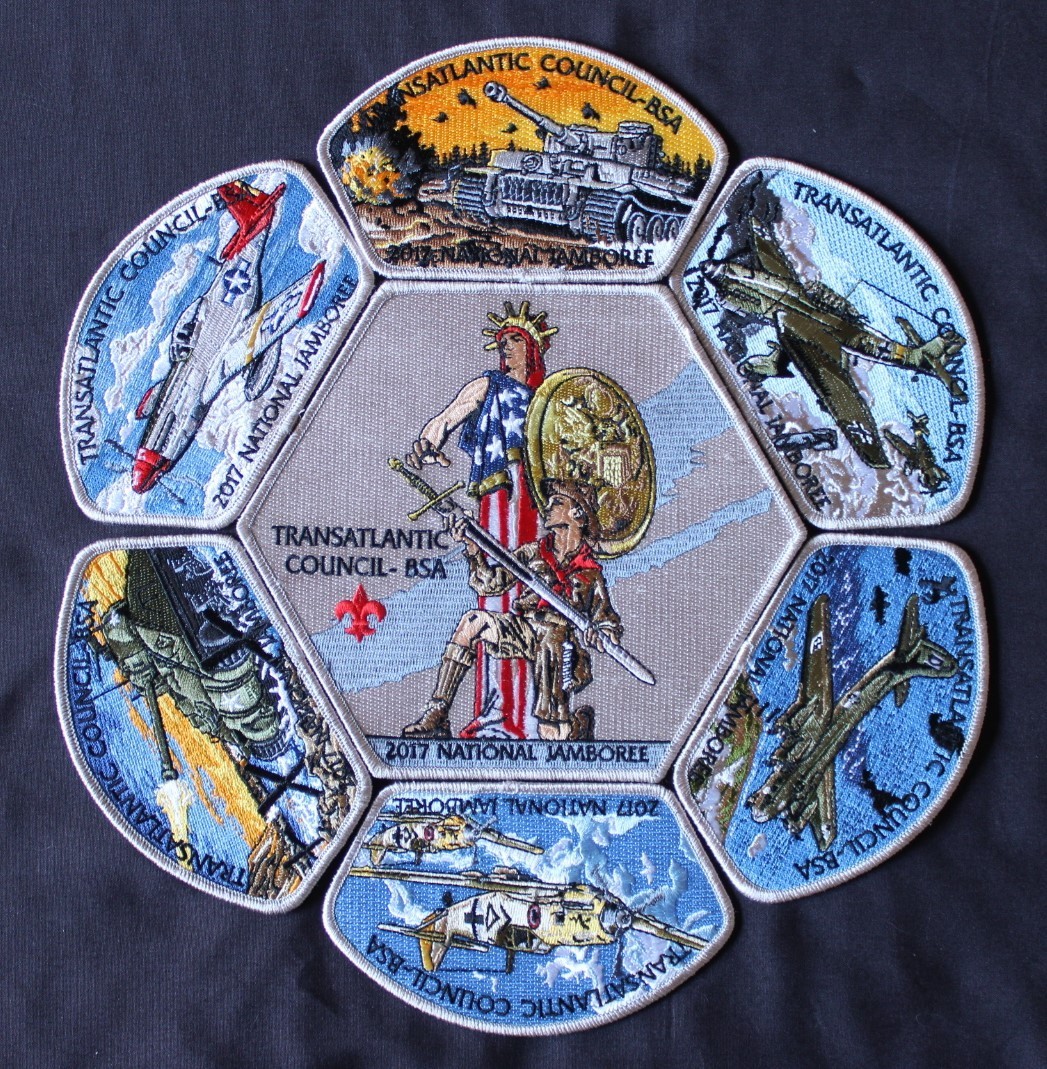 BSA TAC & Black Eagle Lodge 2017 JAMBOREE 7 PATCH SET