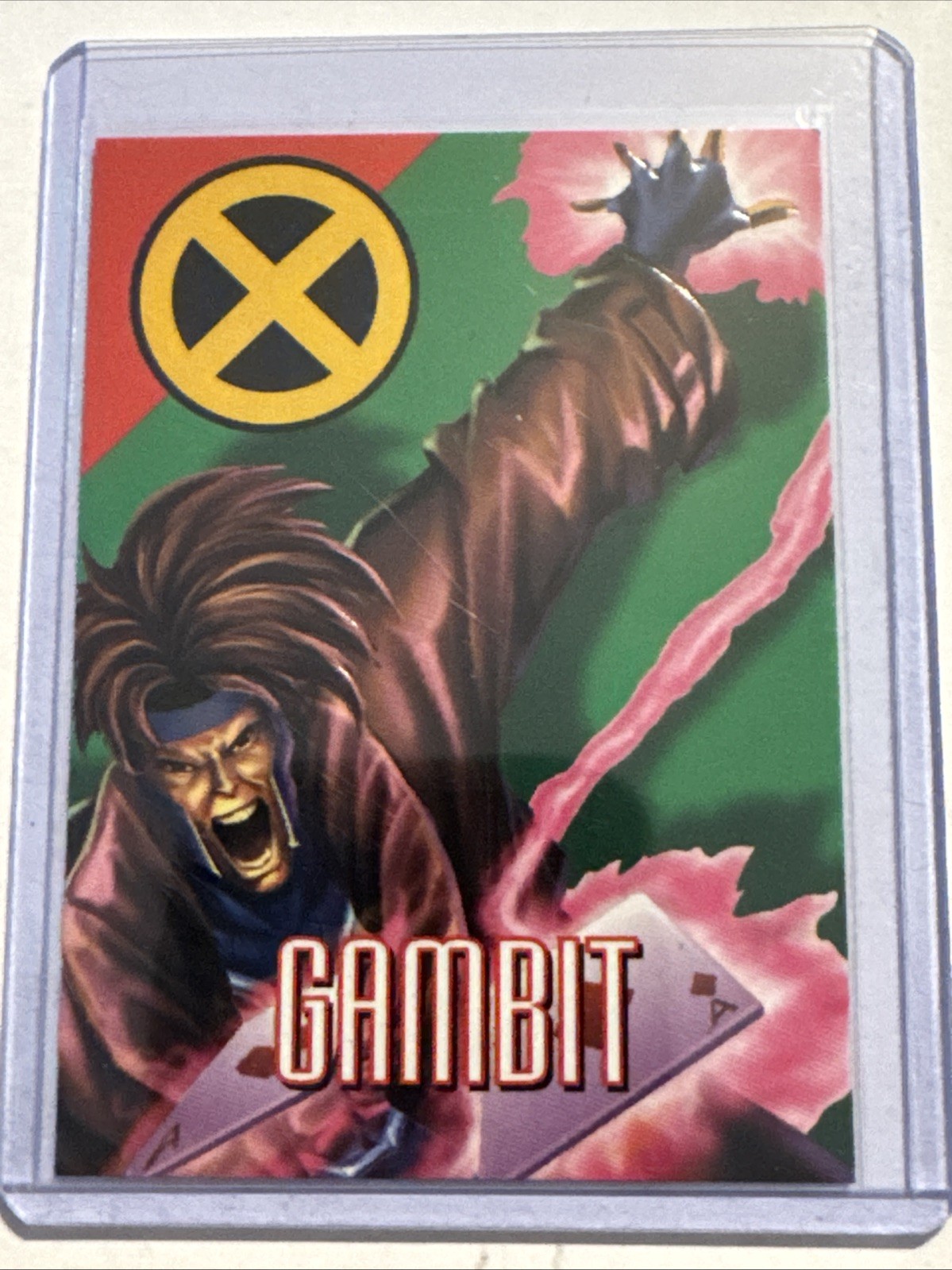 1996 Fleer Skybox Marvel Vision Embossed #31 Gambit