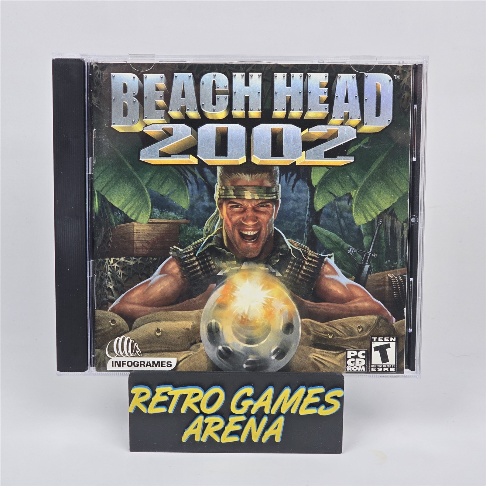 Beach Head 2002 (PC CD-ROM) Jewel Cover & Disc 