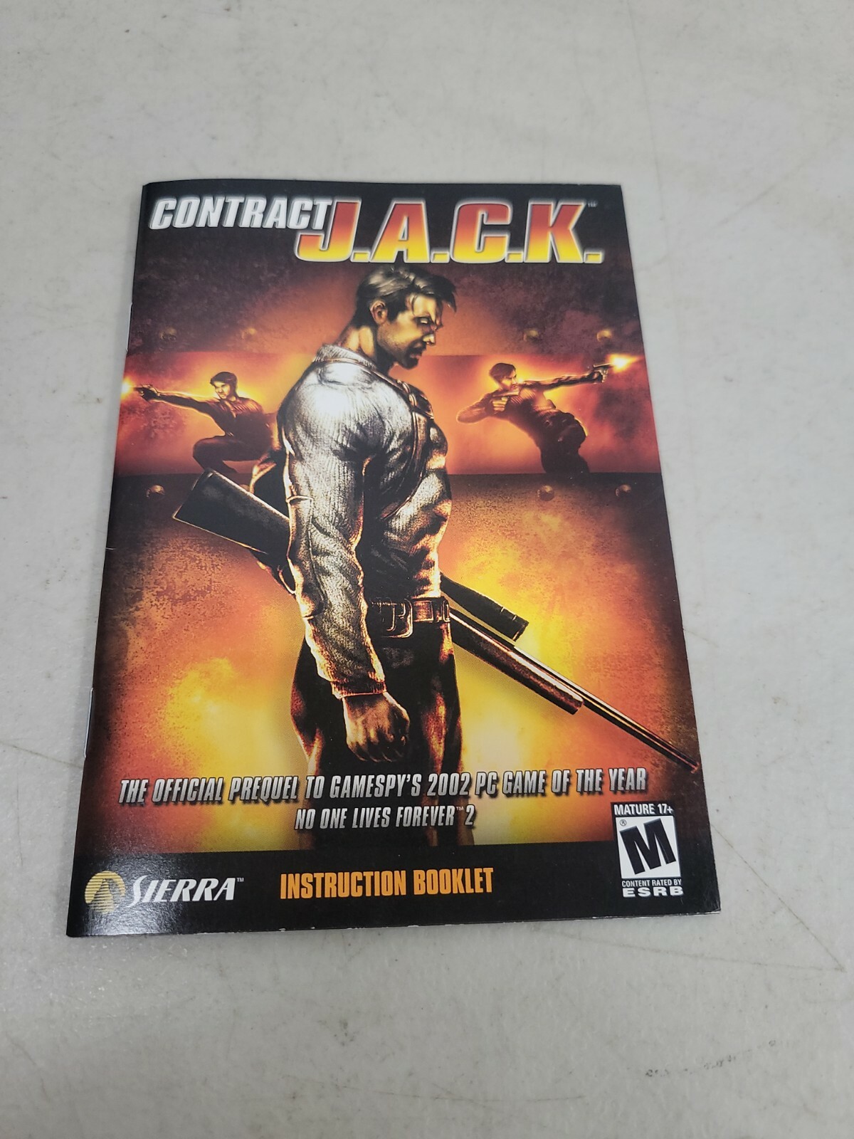 Contract J.A.C.K. (PC, 2003) NO CD, Manual ONLY, 3c335