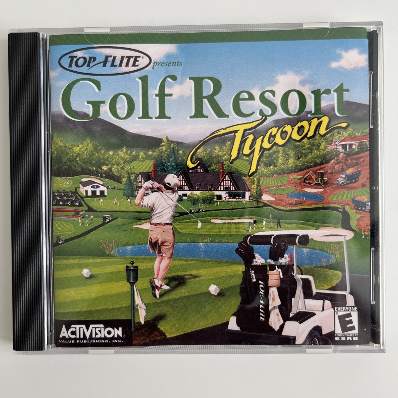 Sealed Golf Resort Tycoon in Box | Activision Top Flite 2001 PC Windows 95/98/ME