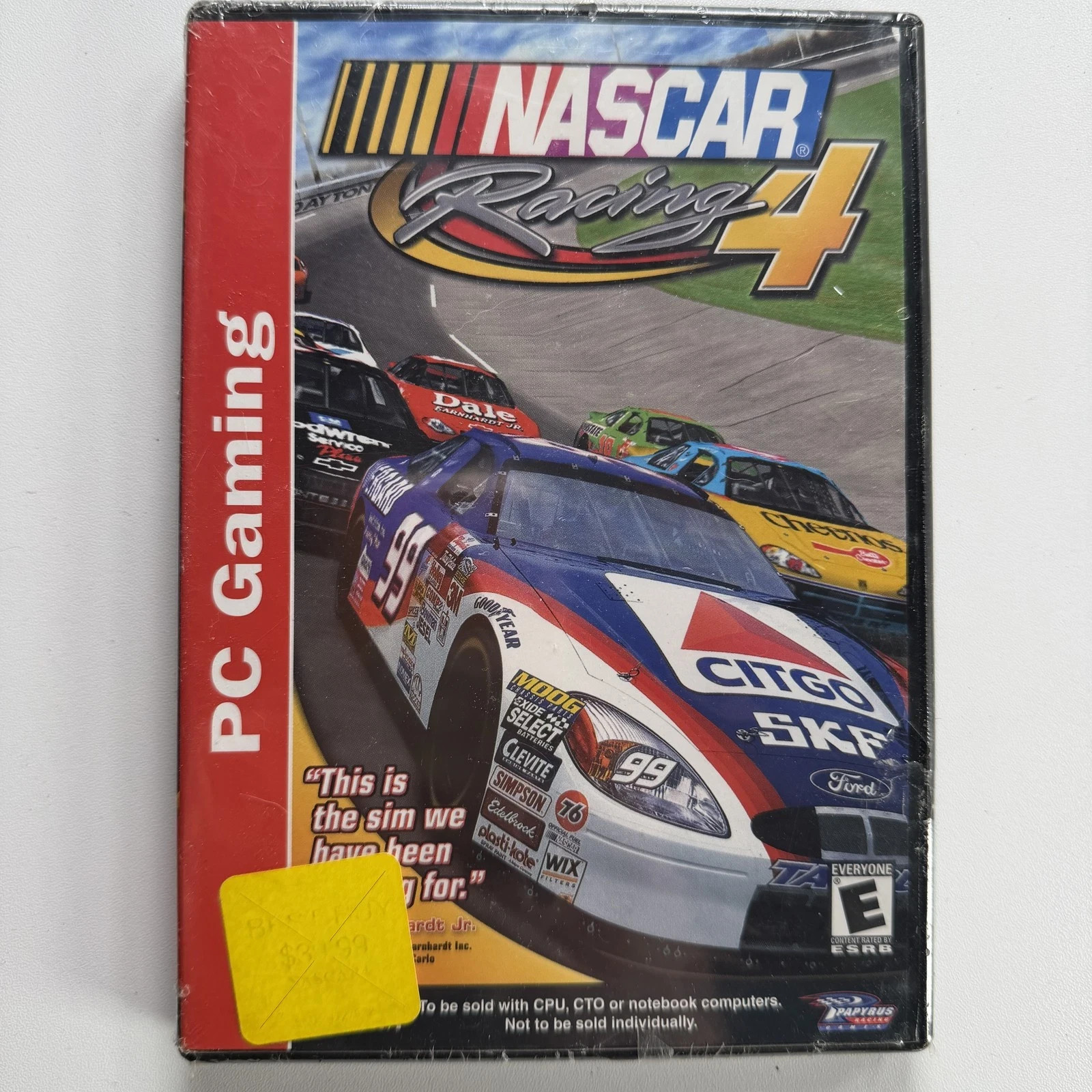 NASCAR Racing 4 PC CD-ROM Video Game 2001 Papyrus Sierra Studios NEW SEALED