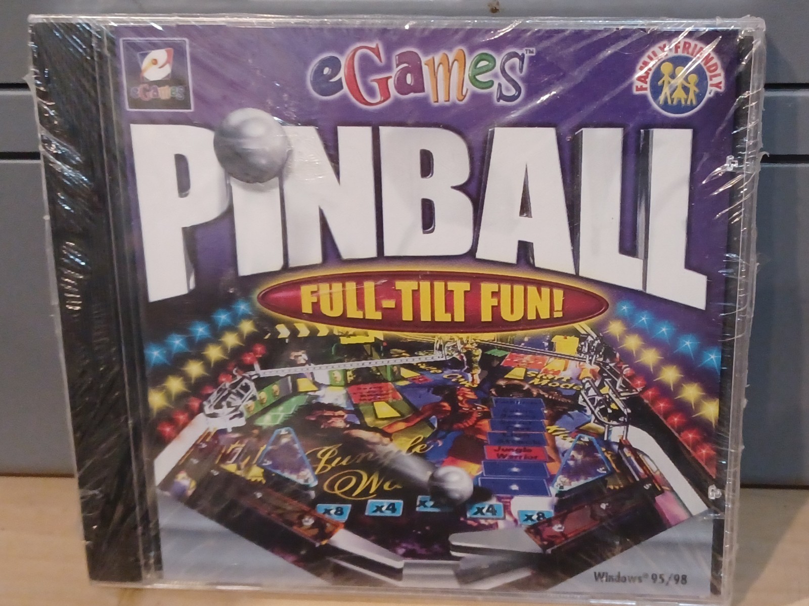 Pinball: E-Games PinBall Full Tilt Fun (PC CD-Rom) New, Sealed