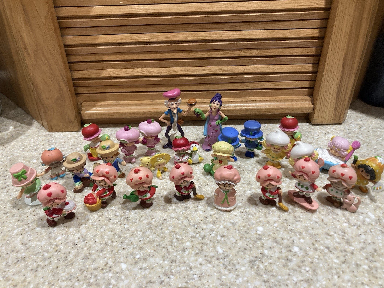 28 Vintage 1981-82 Strawberry Shortcake Mini Figures Lot of 28 Painted PVC