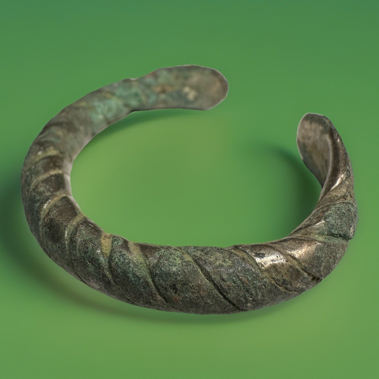 Ancient Twisted Bangle From The Late Bronze Age 1200BCE-700BCE