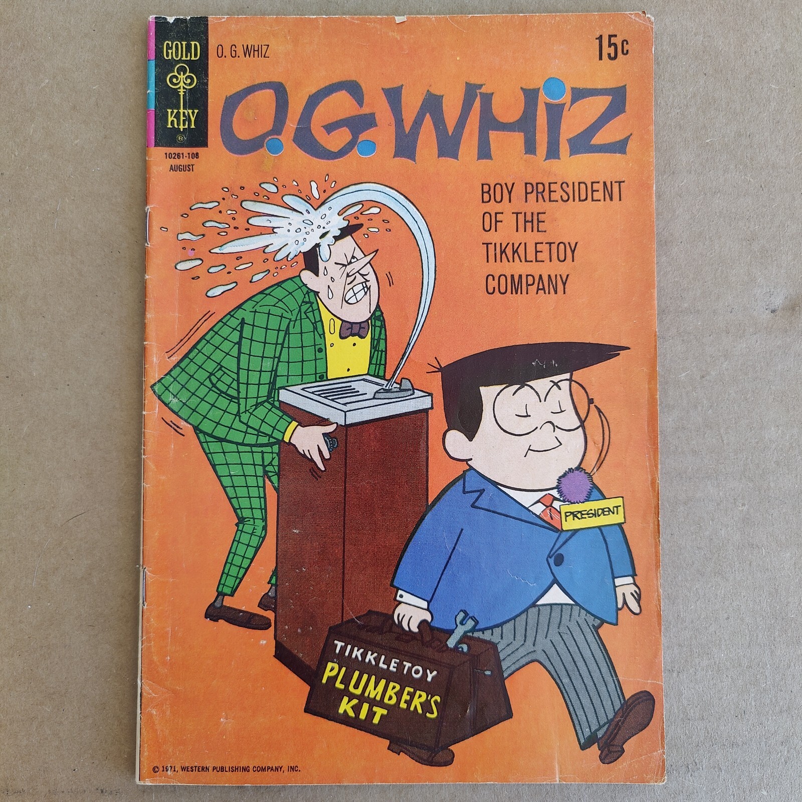 O. G. WHIZ Boy President #3 Gold Key Comics 1971 Excellent Condition