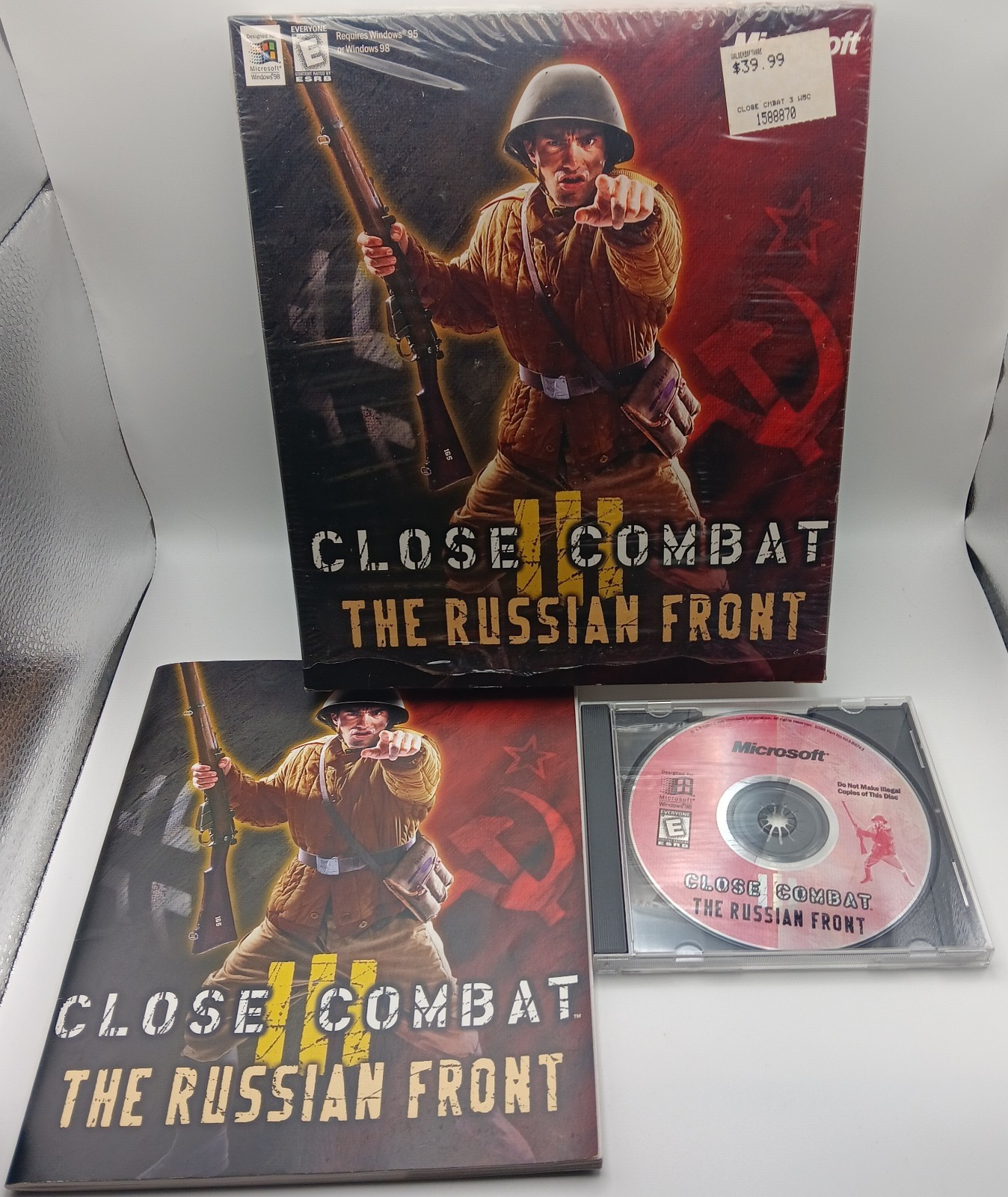 Close Combat 3 The Russian Front Big Box Game And Manual