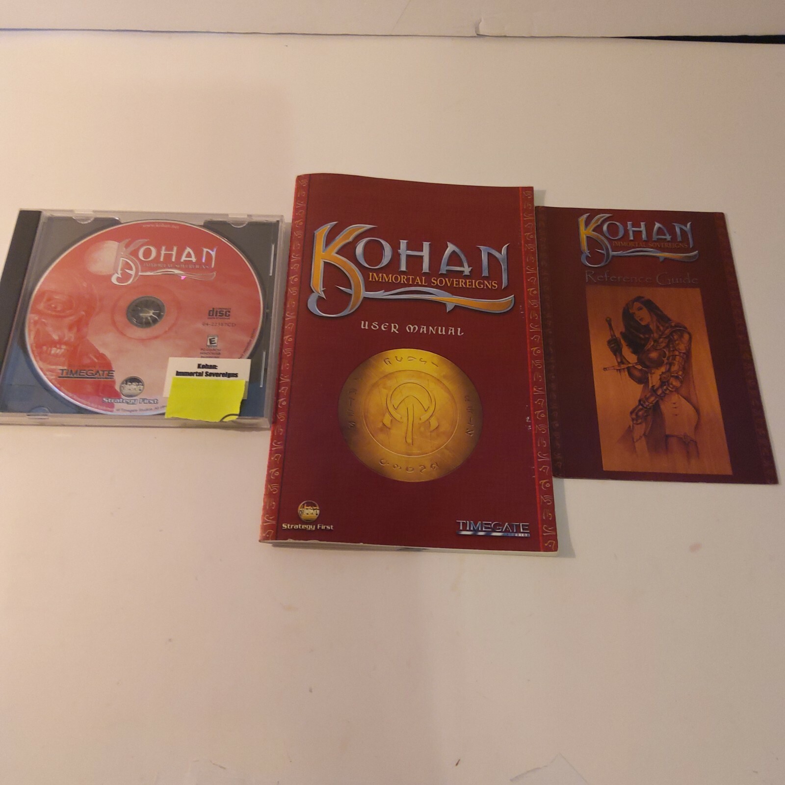 Kohan: Immortal Sovereigns (PC, 2001) manual reference guide keycode Included 