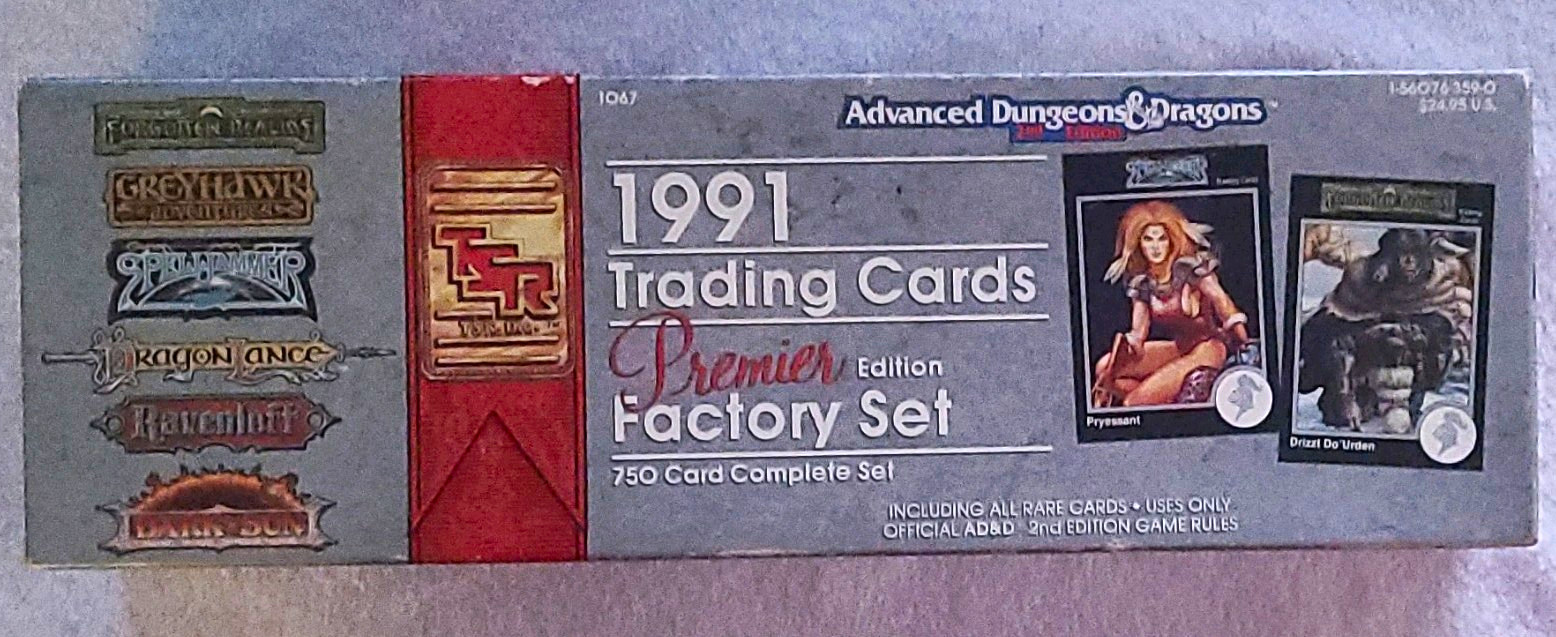 TSR Advanced Dungeons & Dragons 1991 Premier Edition Factory Set 750 Cards