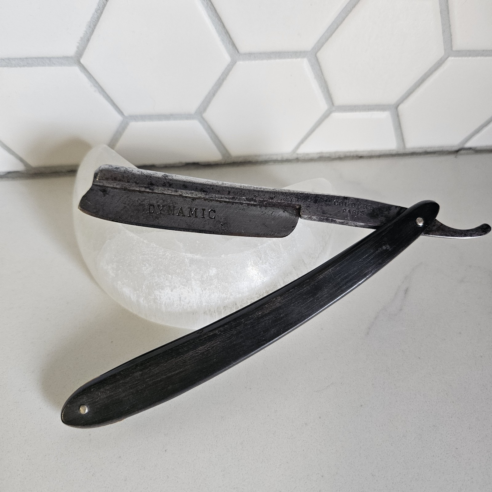 Antique J. Coudert French Straight Razor Dynamic Paris Depose