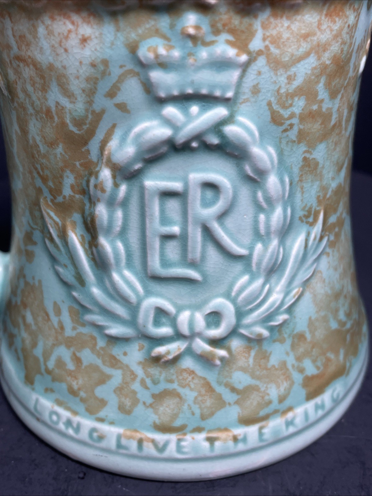 Rare King Edward VIII Coronation Mug MAY 1937 Arthur Wood 4.5” Tall Abdication