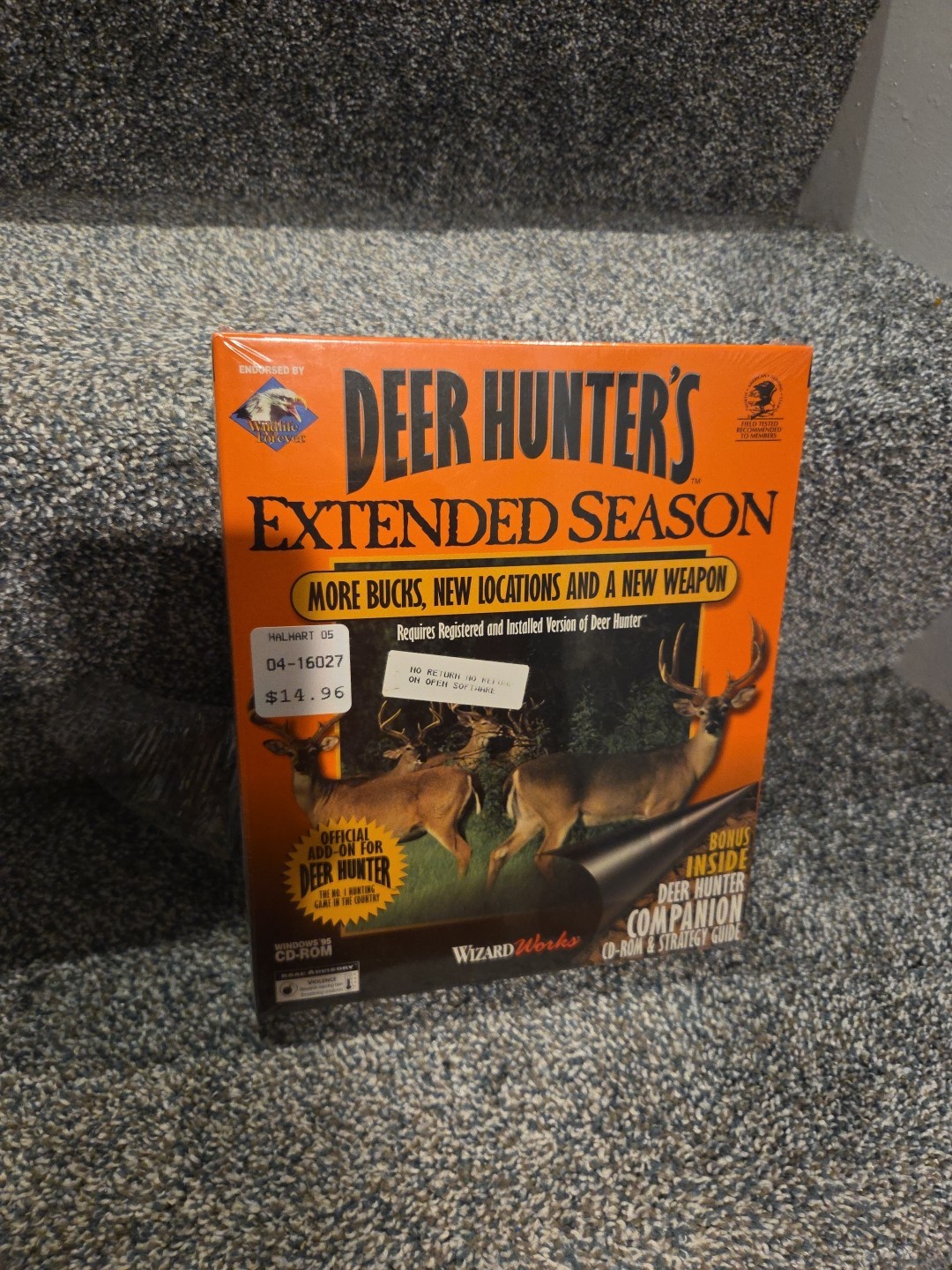 Dear hunter's extended season Big box P c game New old stock sealed