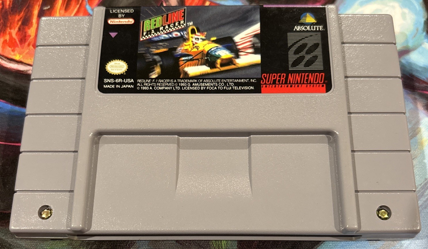 Redline F-1 Racer (Super Nintendo Entertainment System, 1993) Fast Shipping