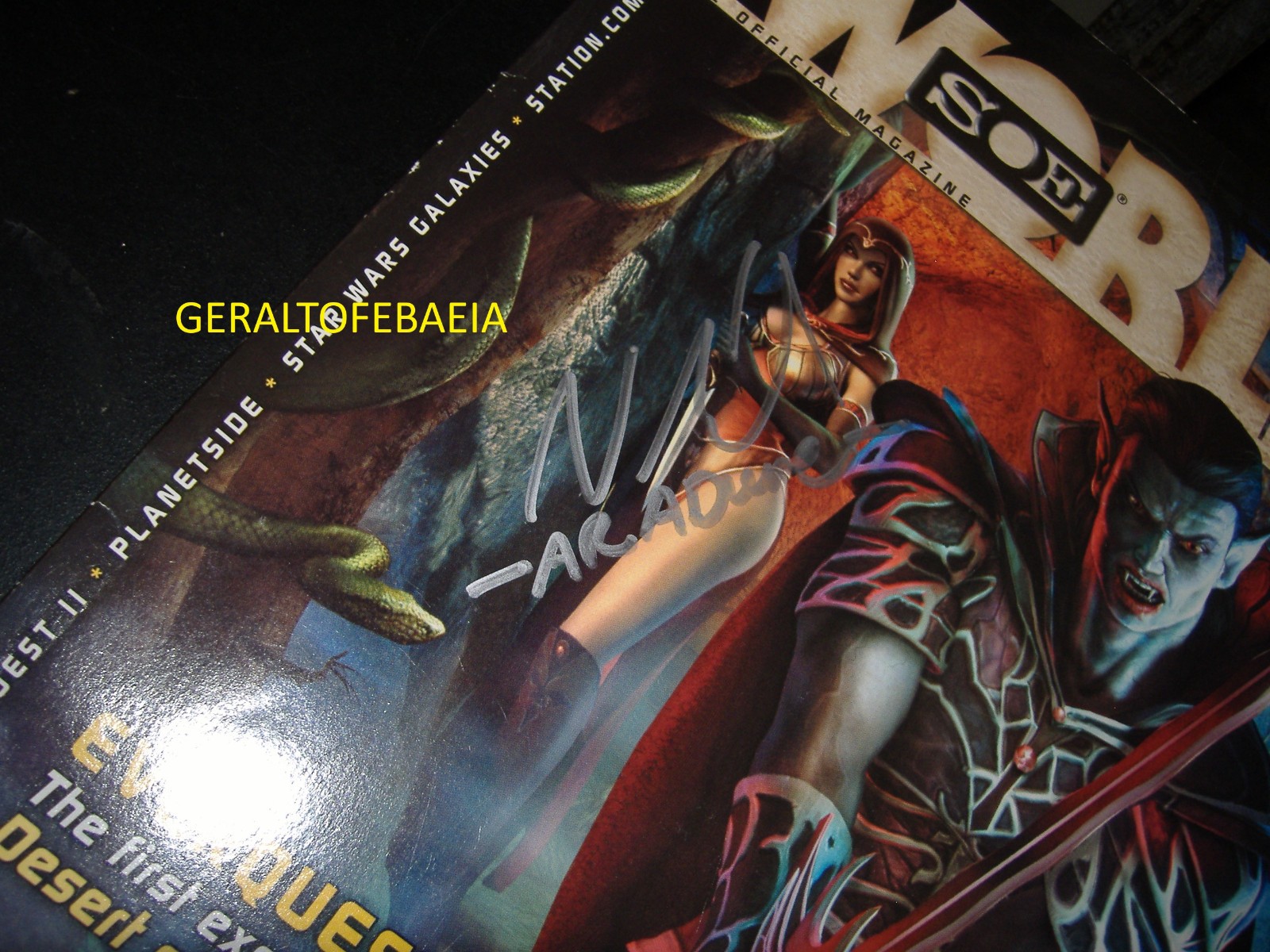 EVERQUEST SIGNED BY BRAD MCQUAID SIGNED BY LEAD DEV SEE VIDEO