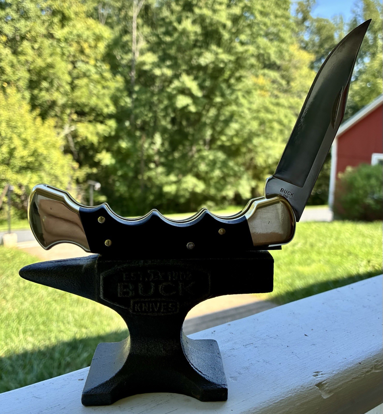 Beautifully Customized Buck 110 1992 2 Dash Stamp With Sheath
