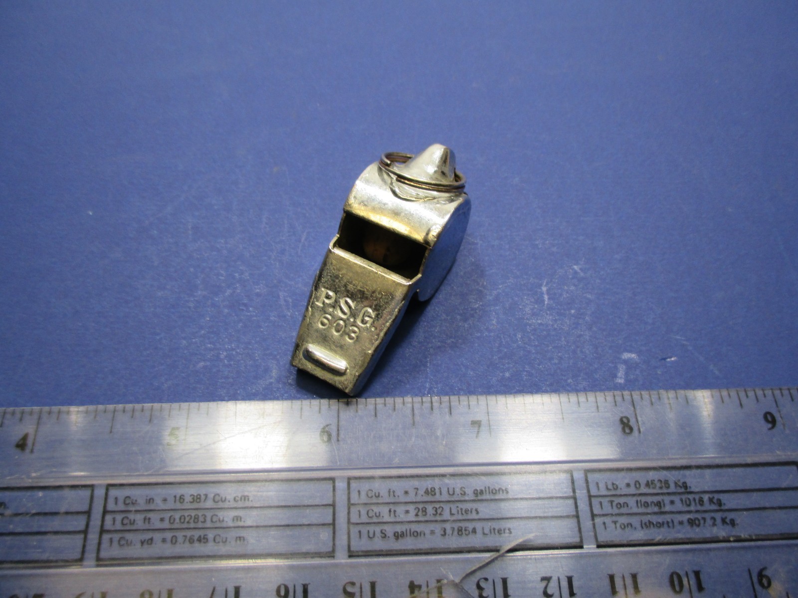 Vintage Whistle P.S.G. 603 Made in Hong Kong VGC VS6 B4