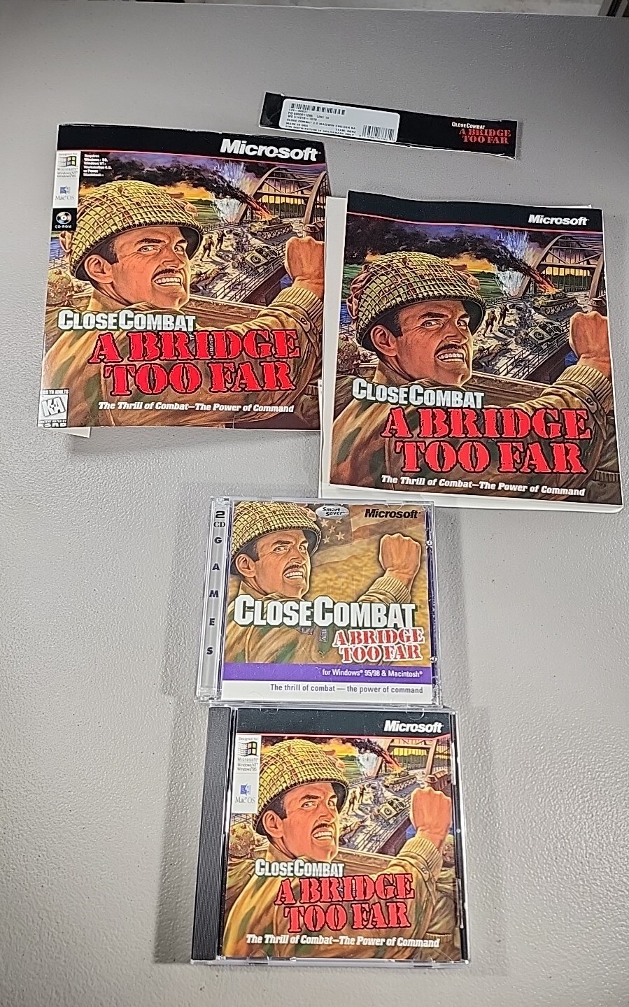Close Combat: A Bridge Too Far (PC & Mac, 1997) Microsoft Computer Game 2 Disc