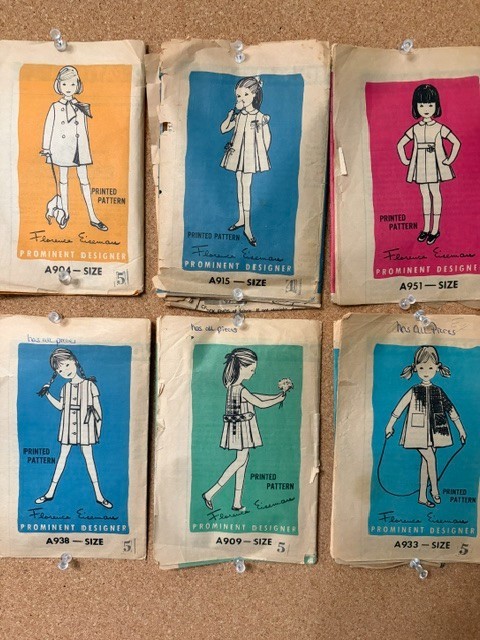OOP SUPER RARE VTG FLORENCE EISEMAN PATTERN LOT OF 6 PREDATES VOGUE / BUTTERICK