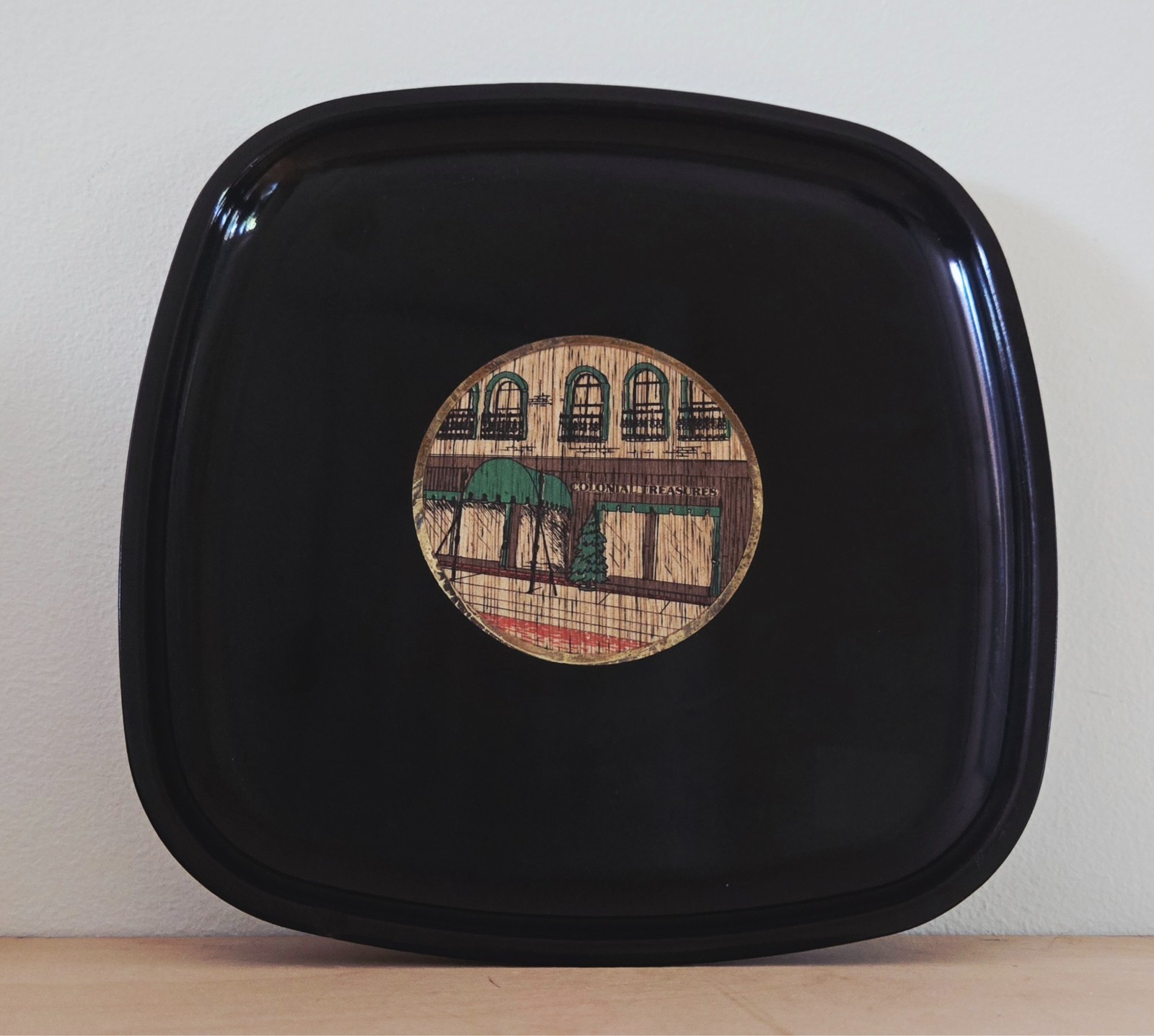 *Vintage*Unique Couroc of Monterey Resin Serving Tray - Mid-Century *RARE*Design