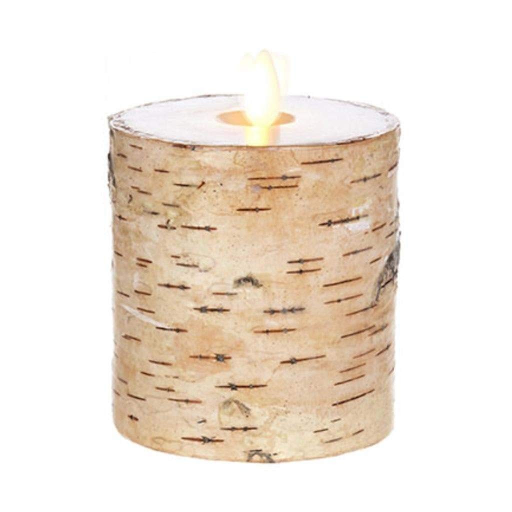 RAZ Imports Moving Flame LED Candle - Birch, 4.5