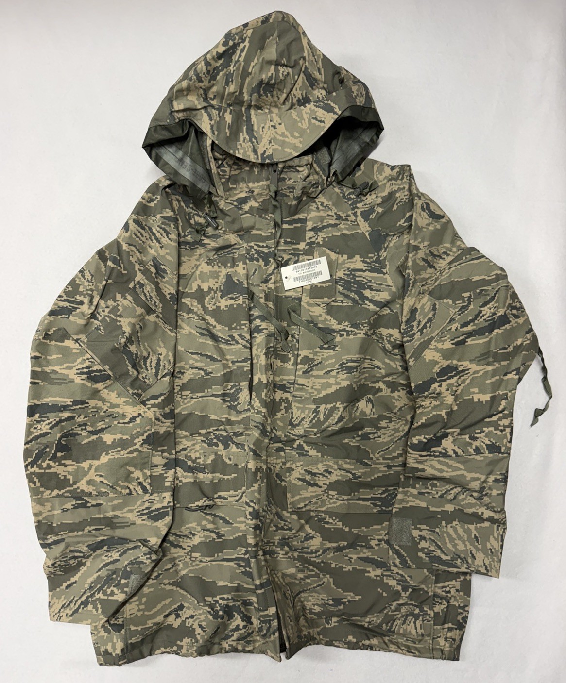 USAF Air Force ABU APECS GoreTex Parka Jacket Medium Regular Tiger Stripe NEW