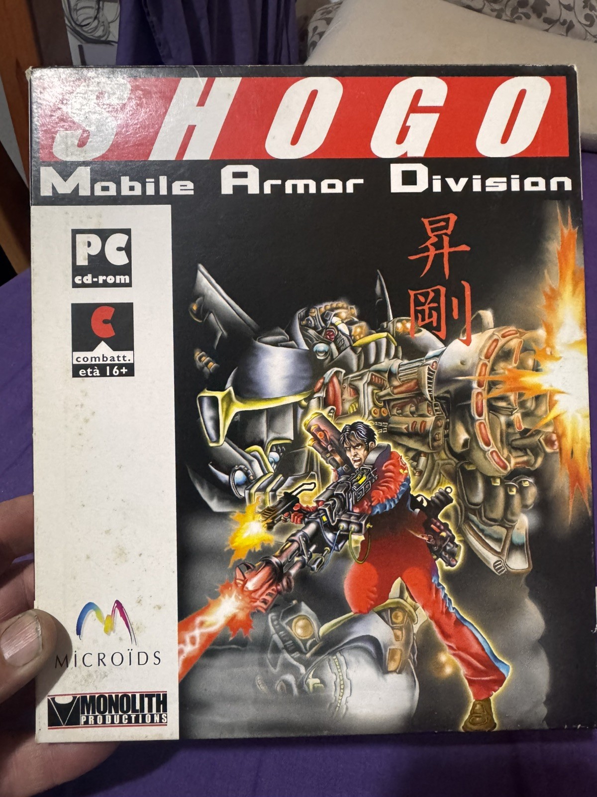 SHOGO Mobile Armor Division BIG BOX PC ITA Complete CIB Microids Monolith 1998