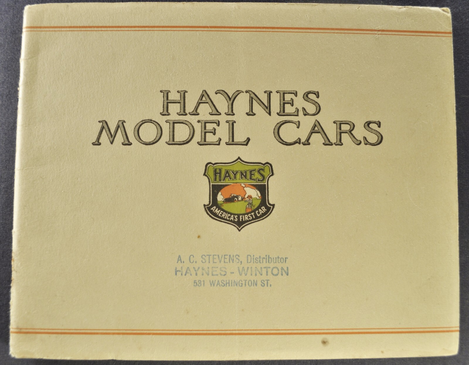 1919-1920 Haynes Brochure Sedan Roadster Touring Car Coupe Limo Nice Original