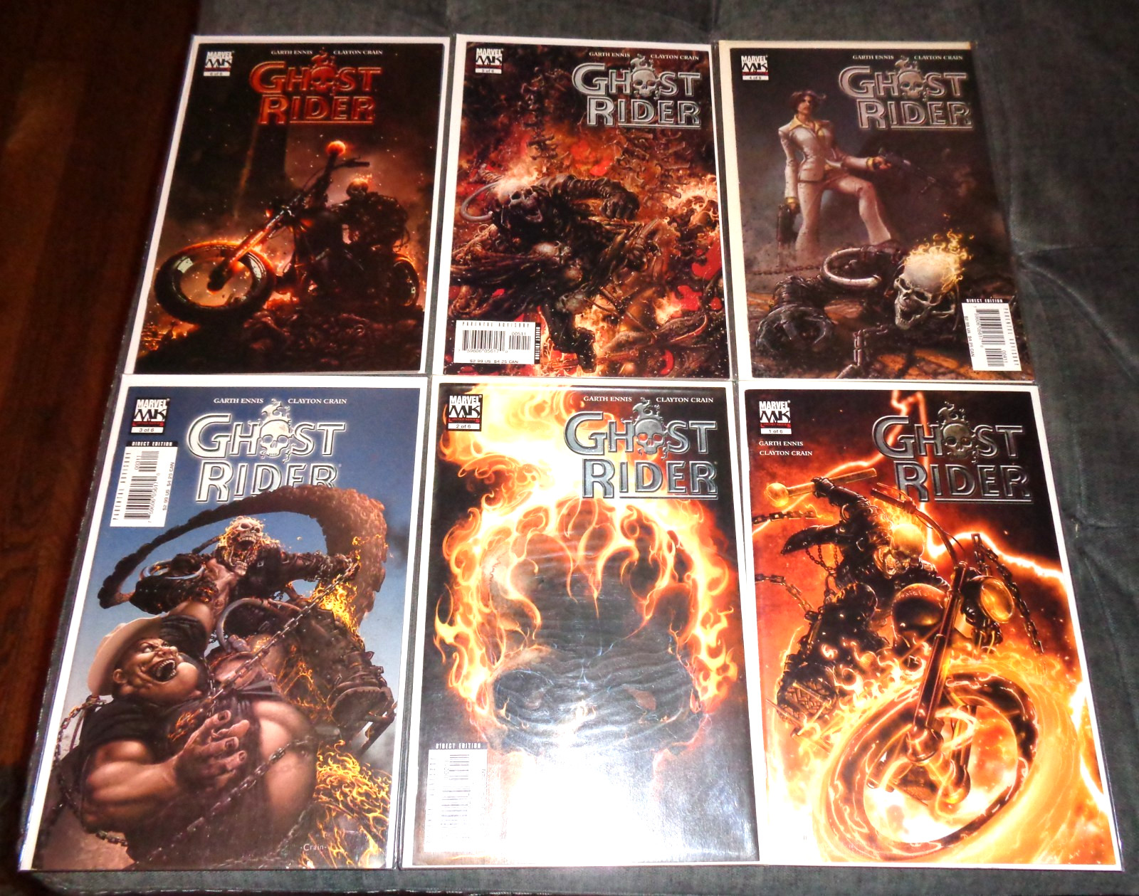 GHOST RIDER (2005) MARVEL KNIGHTS comic book (LOT OF 6) # 1- 6 VF+ (G-204)