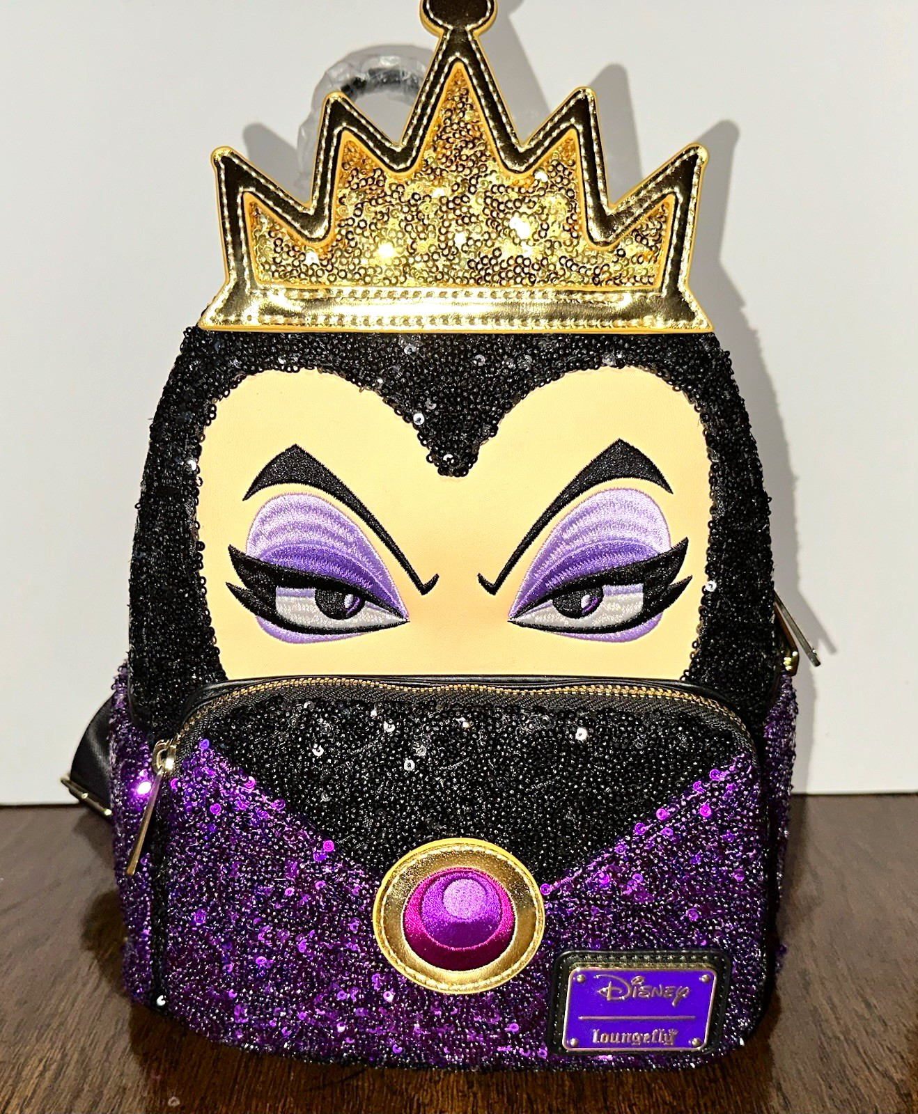 Loungefly Disney Villains Evil Queen Backpack, Wallet & Make-Up Pallet All NWT