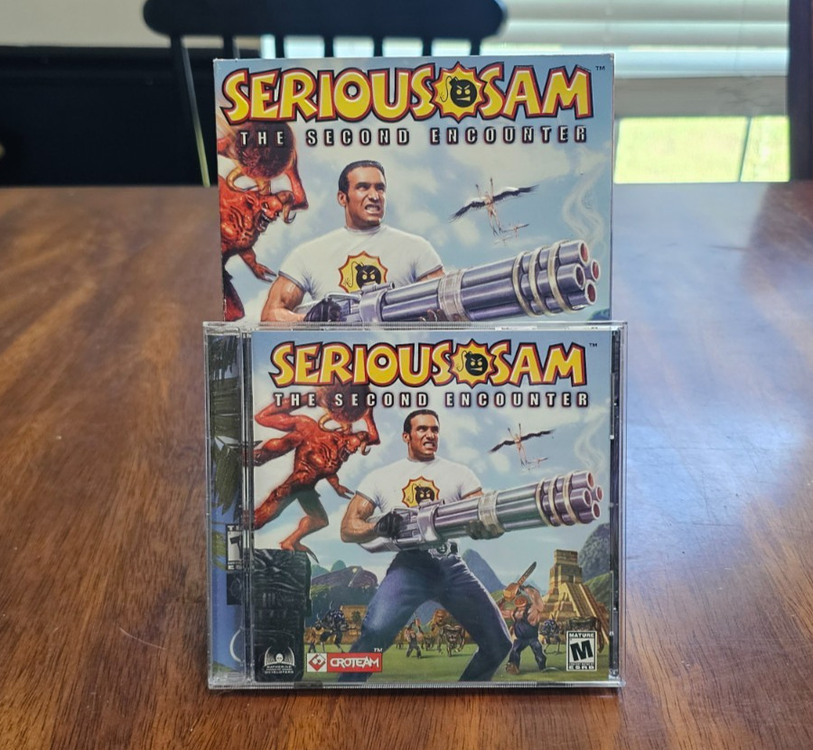 Serious Sam The Second Encounter PC CD-ROM 2001 Croteam CIB Small Box