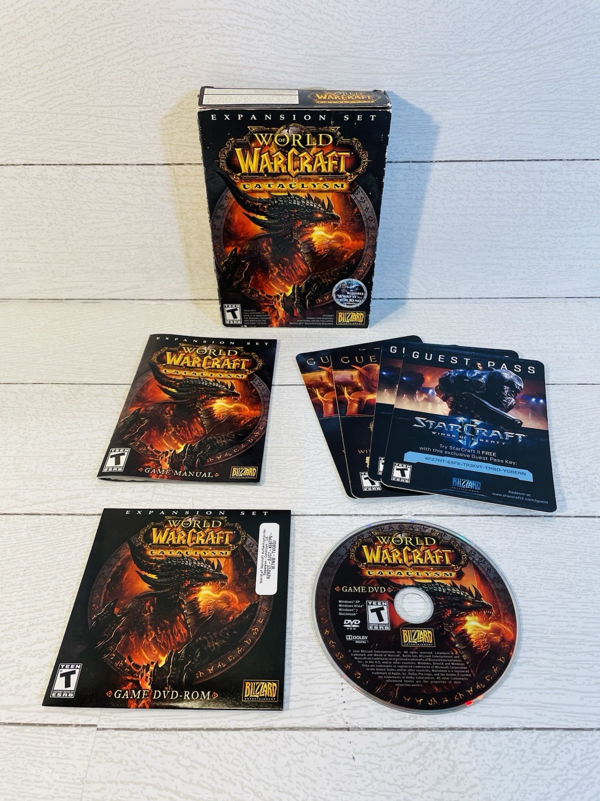 World of Warcraft Cataclysm PC Game DVD -ROM Expansion Set 2010 Tested