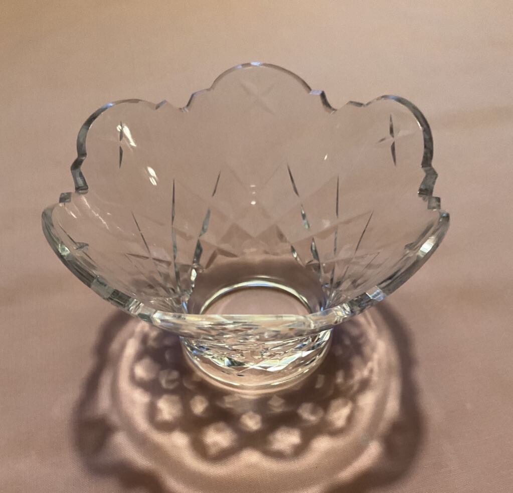 One Vintage WATERFORD Candle Cup for Chandeliers & Gerondoles, 3 1/4 x 2 1/8”