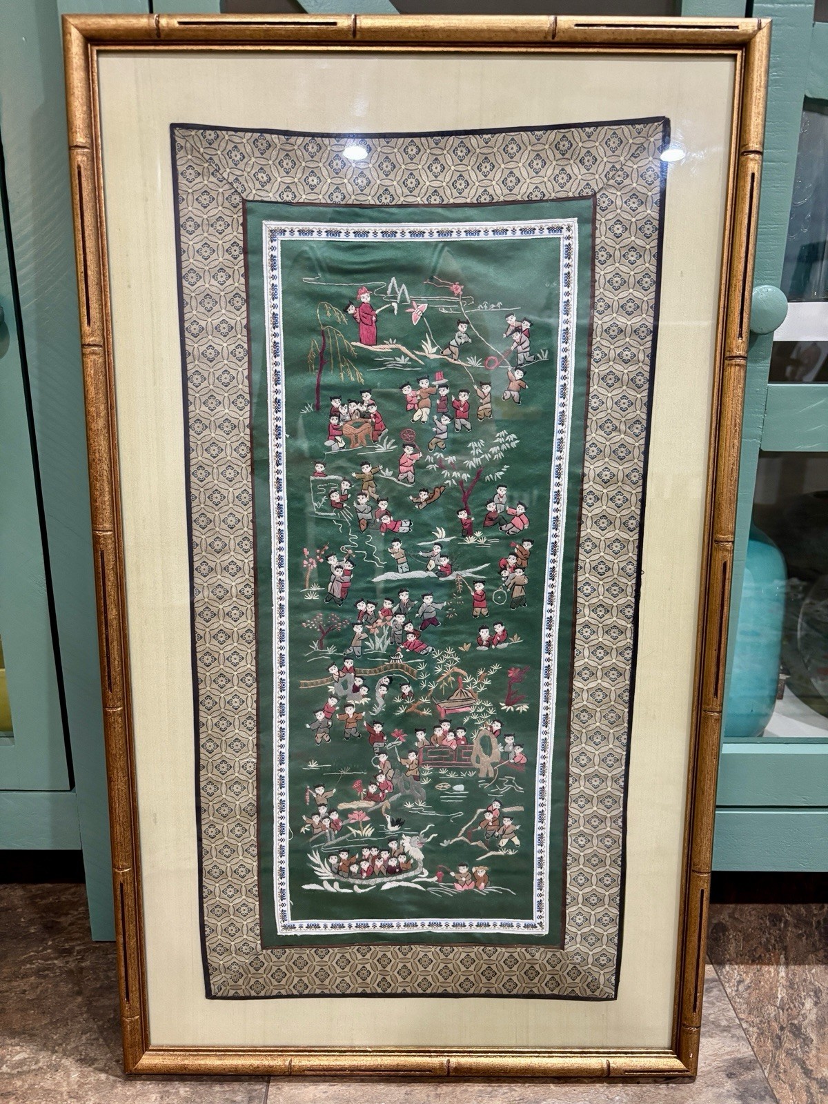 Vintage Chinese Silk Embroidery 
