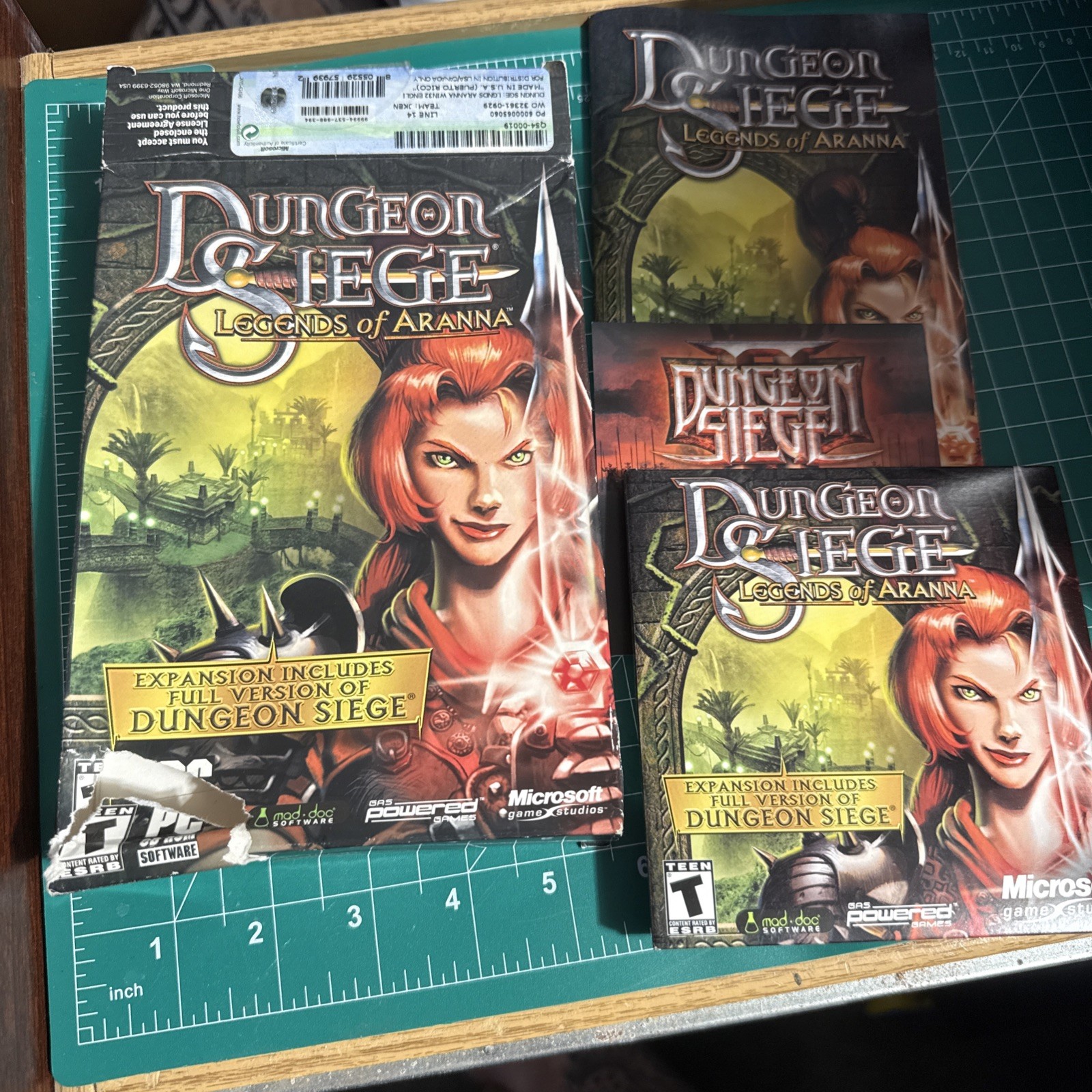 Dungeon Siege Legends of Aranna PC Big Box Full Version 3 Discs Manual & Insert