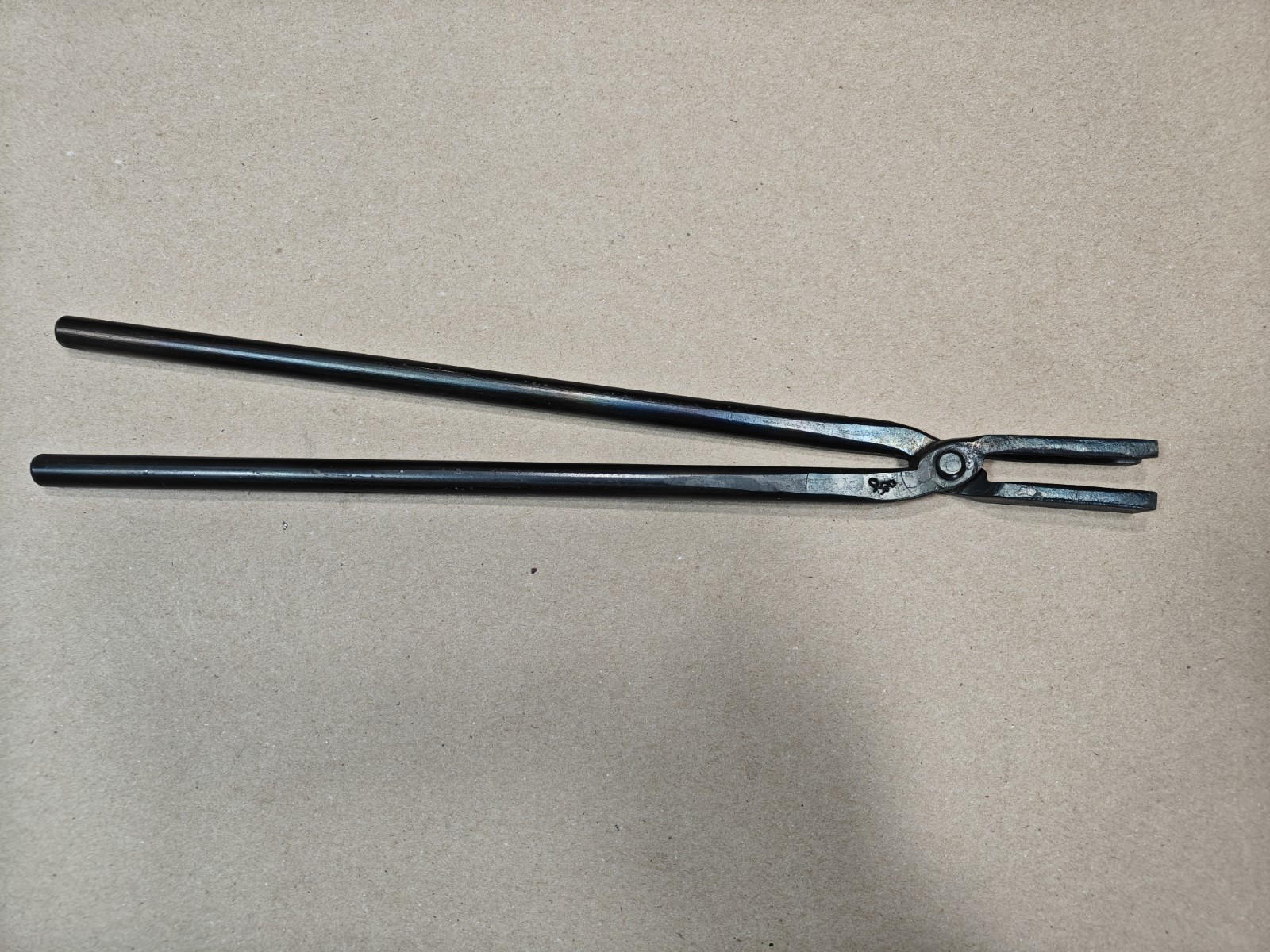 Custom Round Hollow Nose Blacksmith Tongs, 18