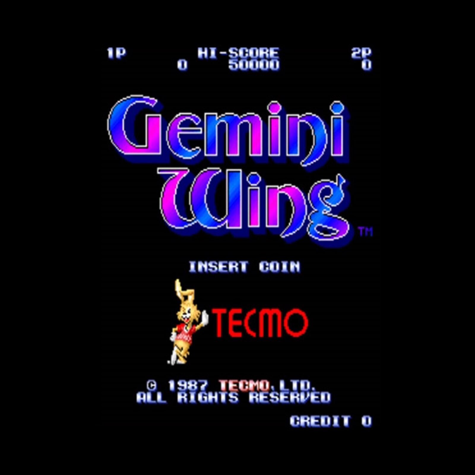 Used Gemini Wing Arcade Game PCB P.C.Board Tecmo Weapon Acquisition Shooting