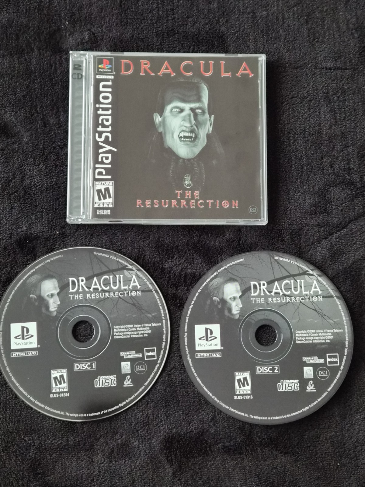 Dracula The Resurrection Playstation PS1 CIB Disks Manual Reg Card Authentic
